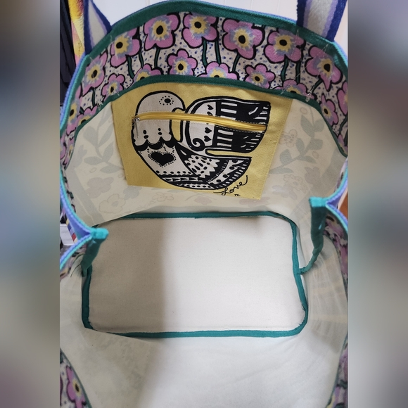 BRIGHTON You Warm My Heart Canvas Tote NWOT - Picture 9 of 15